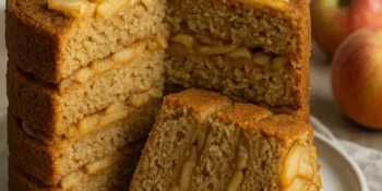 Bolo de maçã em camadas passo a passo