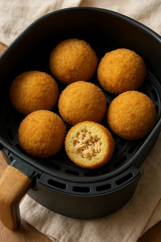 Bolinho de frango recheado na Airfryer: 3 ideias irresistíveis