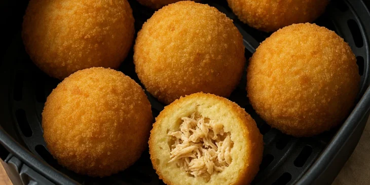Bolinho de frango recheado na Airfryer: 3 ideias irresistíveis