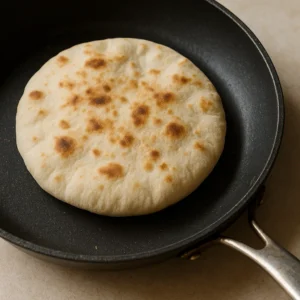 Pão sírio caseiro na frigideira: pronto em 5 minutos