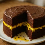 Aprenda a fazer bolo de chocolate com recheio de maracujá molhadinho
