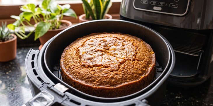Bolo de cenoura na airfryer
