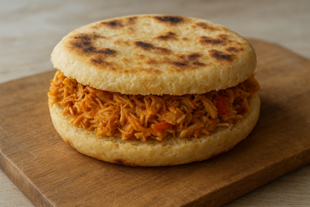 Bolo de caco recheado com frango: receita fácil e irresistível