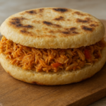 Bolo de caco recheado com frango: receita fácil e irresistível