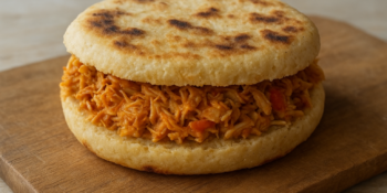 Bolo de caco recheado com frango: receita fácil e irresistível