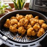 Couve-flor crocante na airfryer
