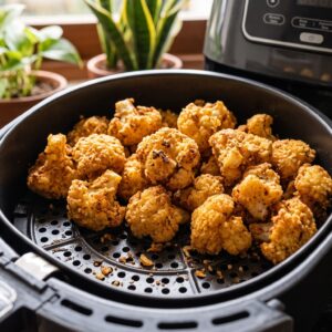 Couve-flor crocante na airfryer