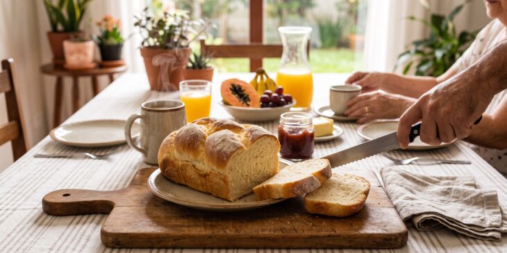 Receita fácil de pão de maisena na frigideira