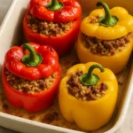 Pimentões recheados ao forno: como preparar rápido e delicioso em casa