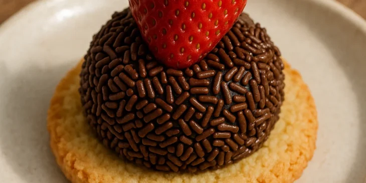 Aprenda a preparar a sobremesa de biscoito, brigadeiro e morango perfeita