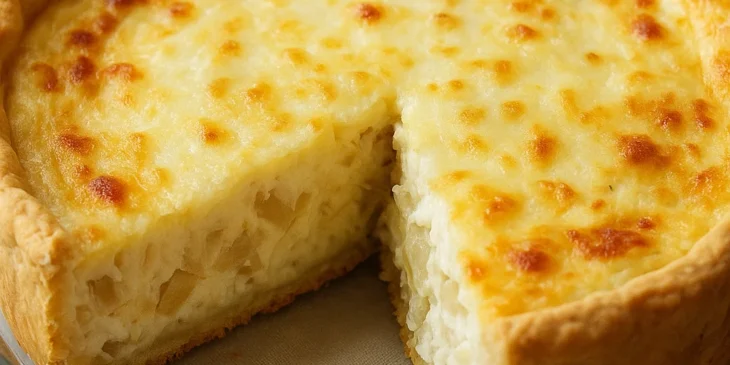 Como fazer torta cremosa de queijo e cebola: receita fácil e irresistível para o jantar