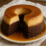 Bolo pudim de chocolate que sai pronto do forno: aprenda passo a passo