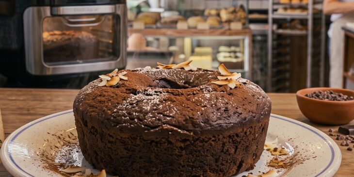 Bolo de chocolate na air fryer