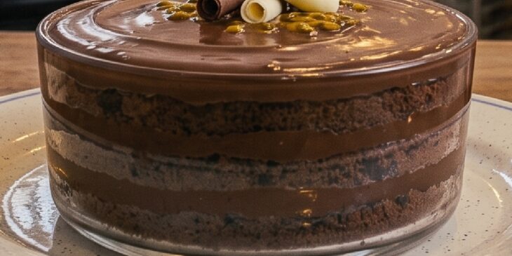Bolo de chocolate cremoso com 3 ingredientes
