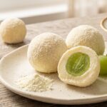 Brigadeiro de leite ninho com uva verde