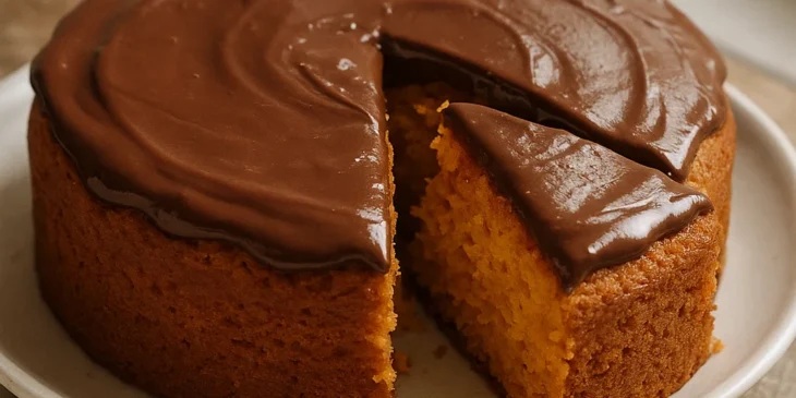 bolo de cenoura com chocolate em 10 minutos