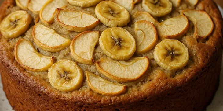 Bolo de banana e maçã: a receita perfeita para um café da manhã delicioso