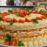 Torta salgada de pão de forma