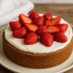 Bolo de morango saudável no liquidificador: receita sem farinha e sem açúcar