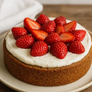 Bolo de morango saudável no liquidificador: receita sem farinha e sem açúcar