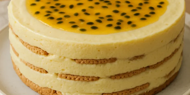 Como fazer torta de bolacha com mousse de maracujá cremosa e geladinha