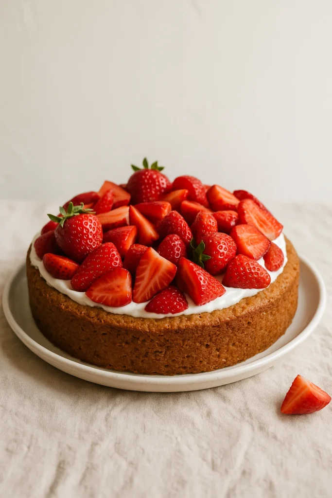 Como fazer um bolo de morango saudável e rápido: sem farinha e sem açúcar