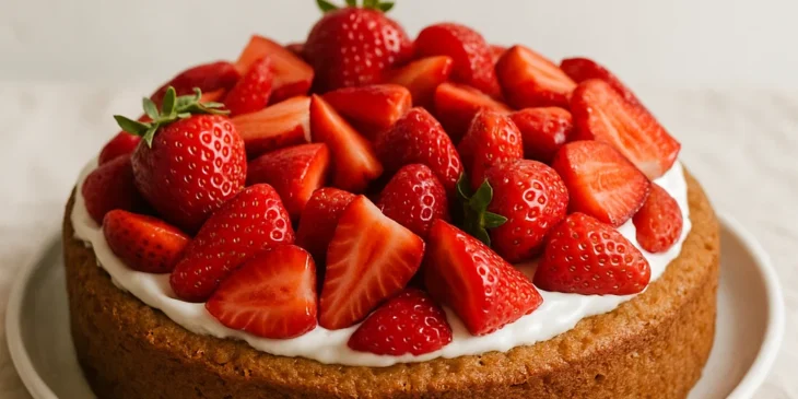 Como fazer um bolo de morango saudável e rápido: sem farinha e sem açúcar