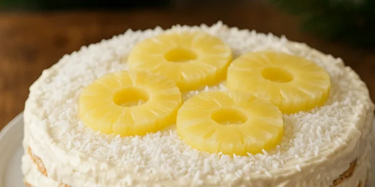 Torta de bolacha para o Natal: a receita de abacaxi e coco da sogra