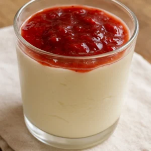 Mousse de Leite Ninho com geleia de morango que salva qualquer ceia de Natal