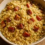 Farofa com bacon que poucos fazem e que sempre faz sucesso na ceia