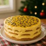 Torta de bolacha com maracujá trufado para o Natal: receita cremosa e irresistível