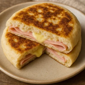 Pão de frigideira recheado: o truque rápido que transforma seu lanche na hora