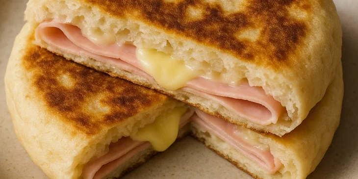 Pão de frigideira recheado: o truque rápido que transforma seu lanche na hora