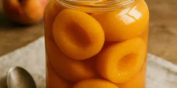 Pêssego em calda caseiro: técnica simples para acertar sempre
