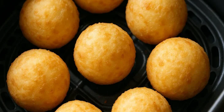 Bolinha de queijo na airfryer: receita crocante com 3 ingredientes
