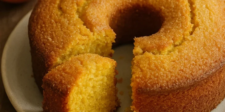 Bolo de fubá com laranja caseiro: a receita simples que deixa a cozinha cheirosa
