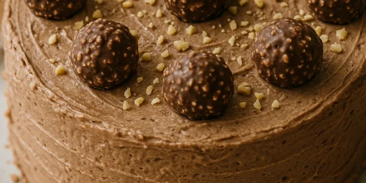 Bolo gelado de Ferrero Rocher: aprenda a receita cremosa que está conquistando todo mundo