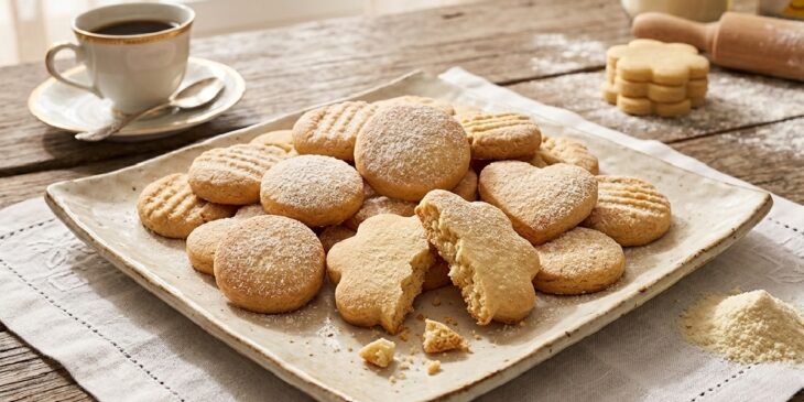 Biscoito amanteigado de leite ninho