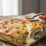 Quer variar o cardápio? Aprenda lasanha de frango com queijo simples e cremosa