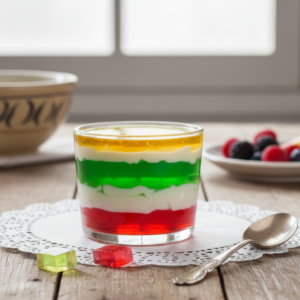 Gelatina colorida tradicional: simples, barata e perfeita para festas