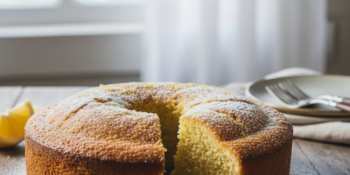 Por que esse bolo de limão italiano fica tão úmido e leve