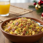 A melhor farofa de bacon e ovo do Natal em poucos passos