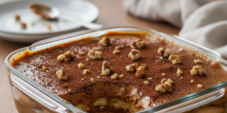 Pavê de doce de leite cremoso: receita fácil que vira sucesso imediato