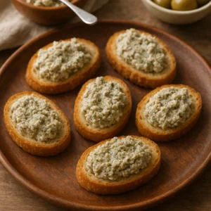 Canapé com Patê de Azeitona com Ricota: receita fácil que impressiona qualquer convidado