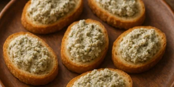 Canapé de Patê de Azeitona com Ricota: receita fácil que impressiona qualquer convidado