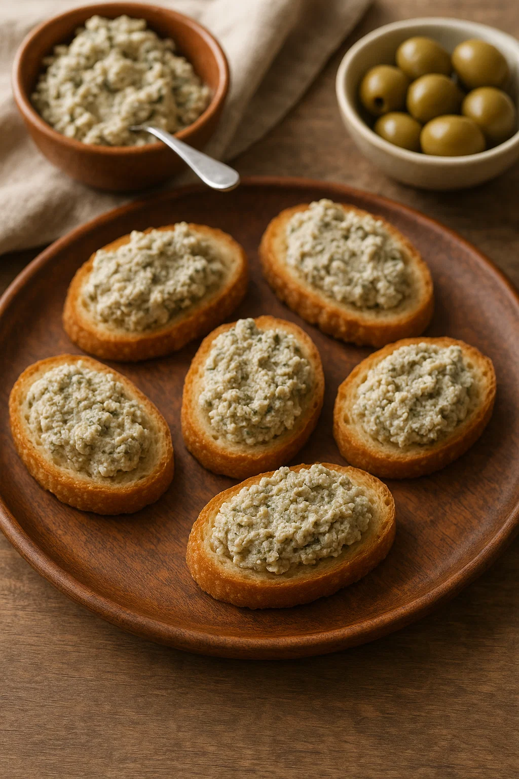 Canapé com Patê de Azeitona com Ricota: receita fácil que impressiona ...