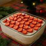 Pavê de nata com morango para o Natal: como fazer a sobremesa em 10 minutos