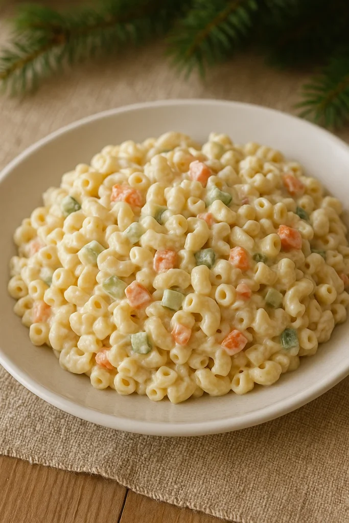 Macarronese de Ano-Novo perfeita: o segredo da salada cremosa que some da mesa