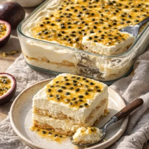 Como fazer pavê de mousse de maracujá fácil e sem forno