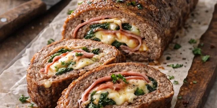 Rocambole de carne recheado fácil: receita que agrada toda a família